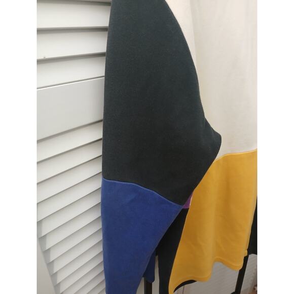 I.B. Diffusion VINTAGE 80’s Multicolor Color Block Blazer Pockets Relaxed Fit  L - Picture 11 of 14